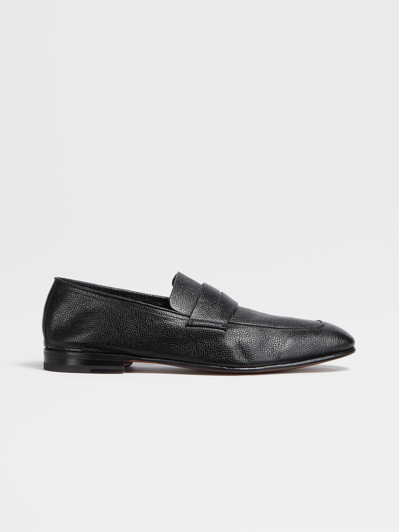 Black Leather L'Asola Loafers